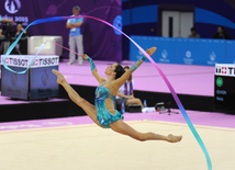 İlk Avropa Oyunlarında bədii gimnastika üzrə təsnifat yarışları keçirilir. Bakı, Azərbaycan, 19 iyun 2015